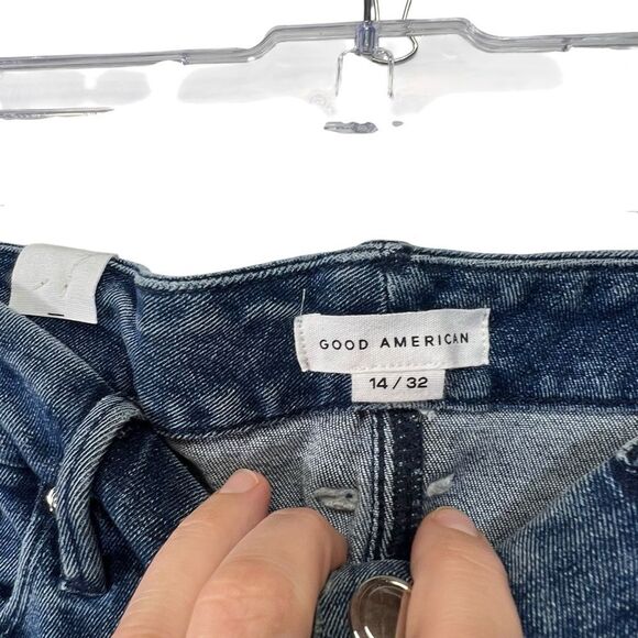 Nwt size 14/32 Good American Good Waist Crop Jeans - Picture 10 of 14